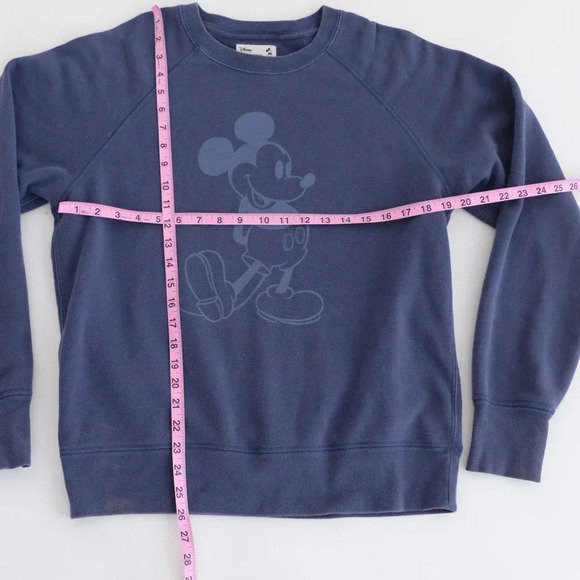 Uniqlo Disney Mickey Stand Navy Crewneck Sweater  Size Med - Picture 4 of 12